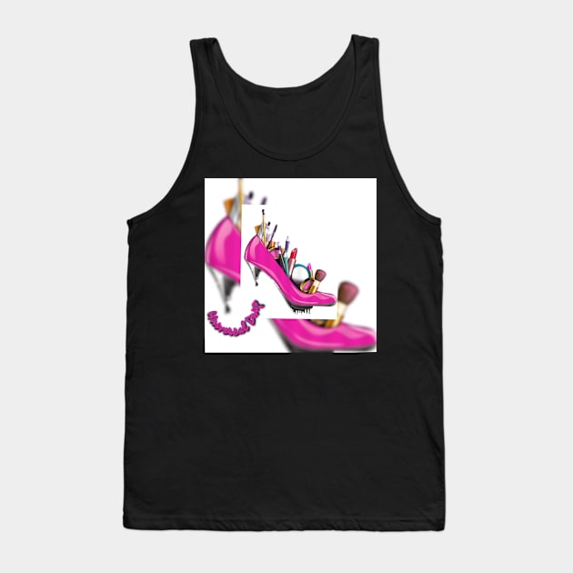 Universal Drip Pink High Heel Tank Top by Universal Drip